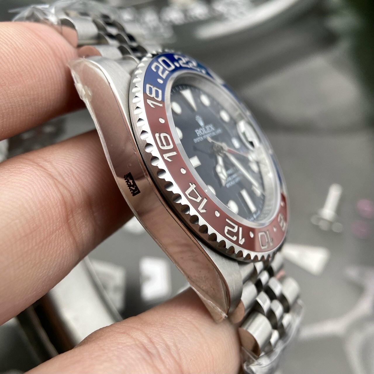 Rolex GMT-Master II 126710BLRO Replica 1:1 Watch Pepsi Clean 40mm - Top club
