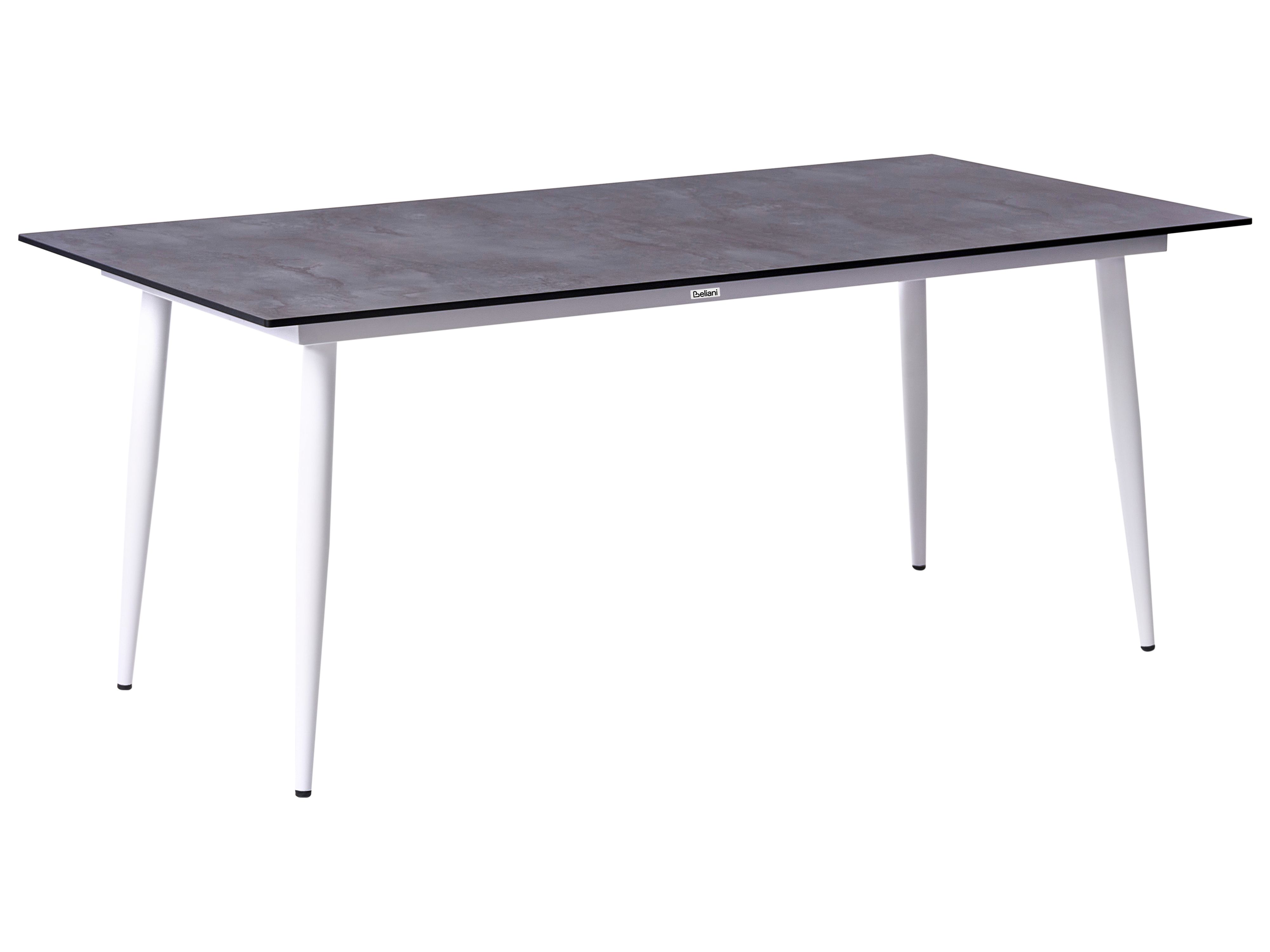Garden Dining Table TOLENTINO 180 cm 90 cm Stone Effect Grey