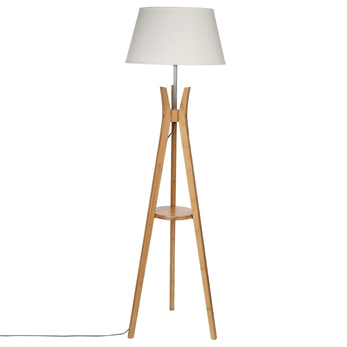 Tripod floor lamp "Kalo" Bamboo, H.156 cm