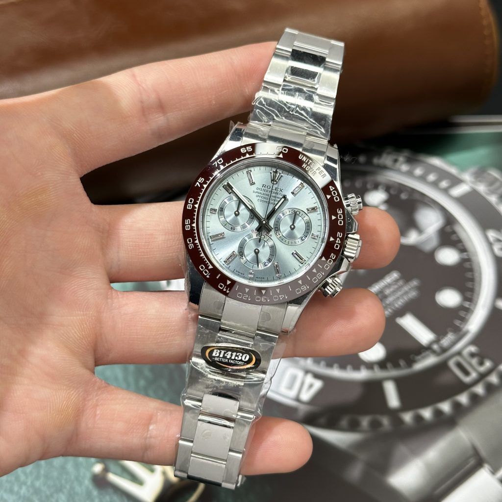 Rolex Cosmograph Daytona 126503 Replica Watches Ice Blue Dial BT Factory 40mm - Elite Watch Atelier