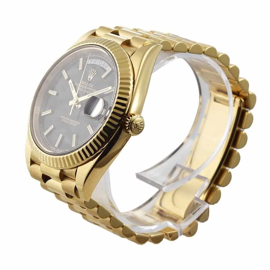 Rolex Day-Date Gold Black 228235 EW Replica - Elite Watch Atelier