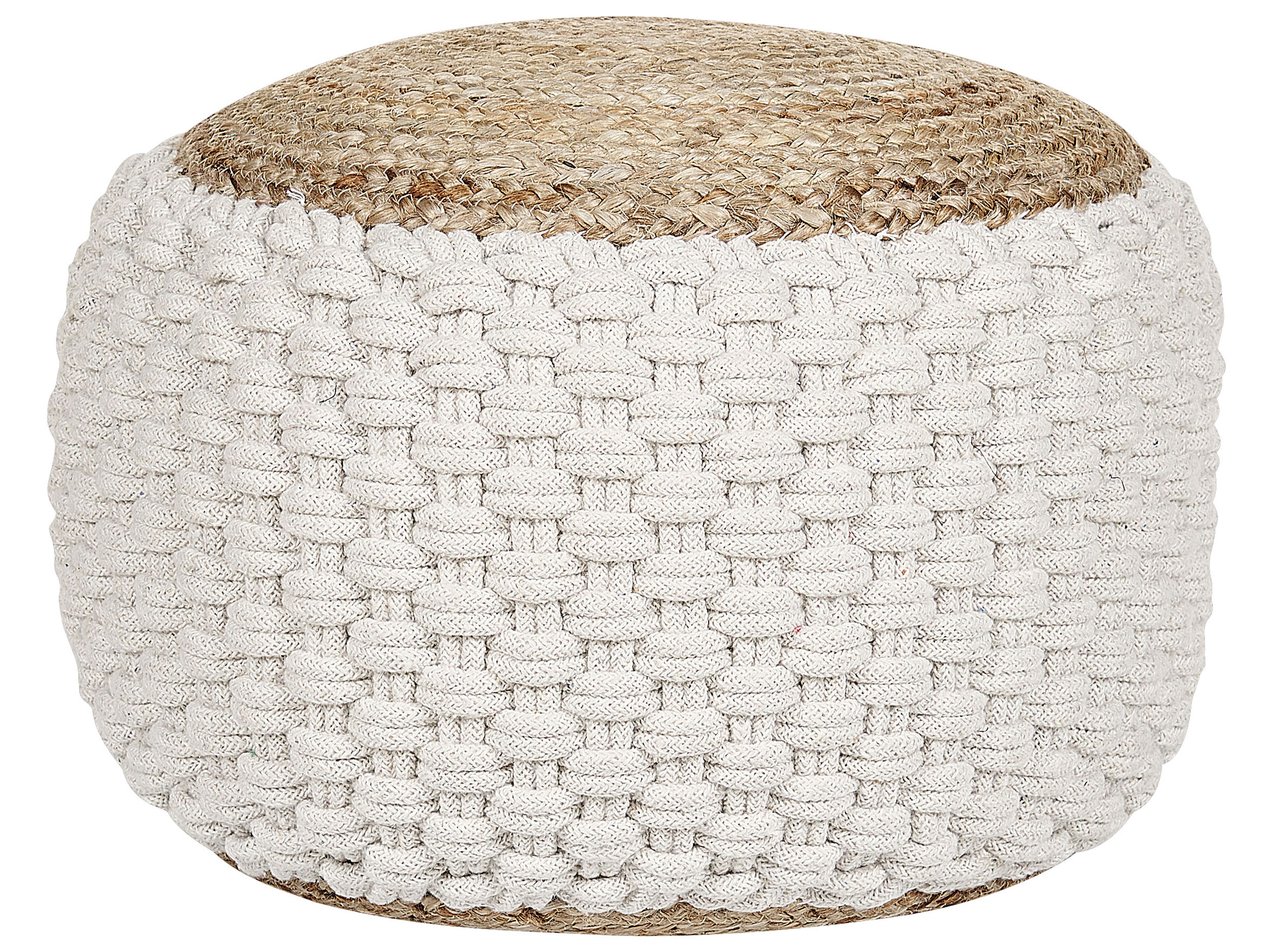 Pouffe AIZA Cotton White