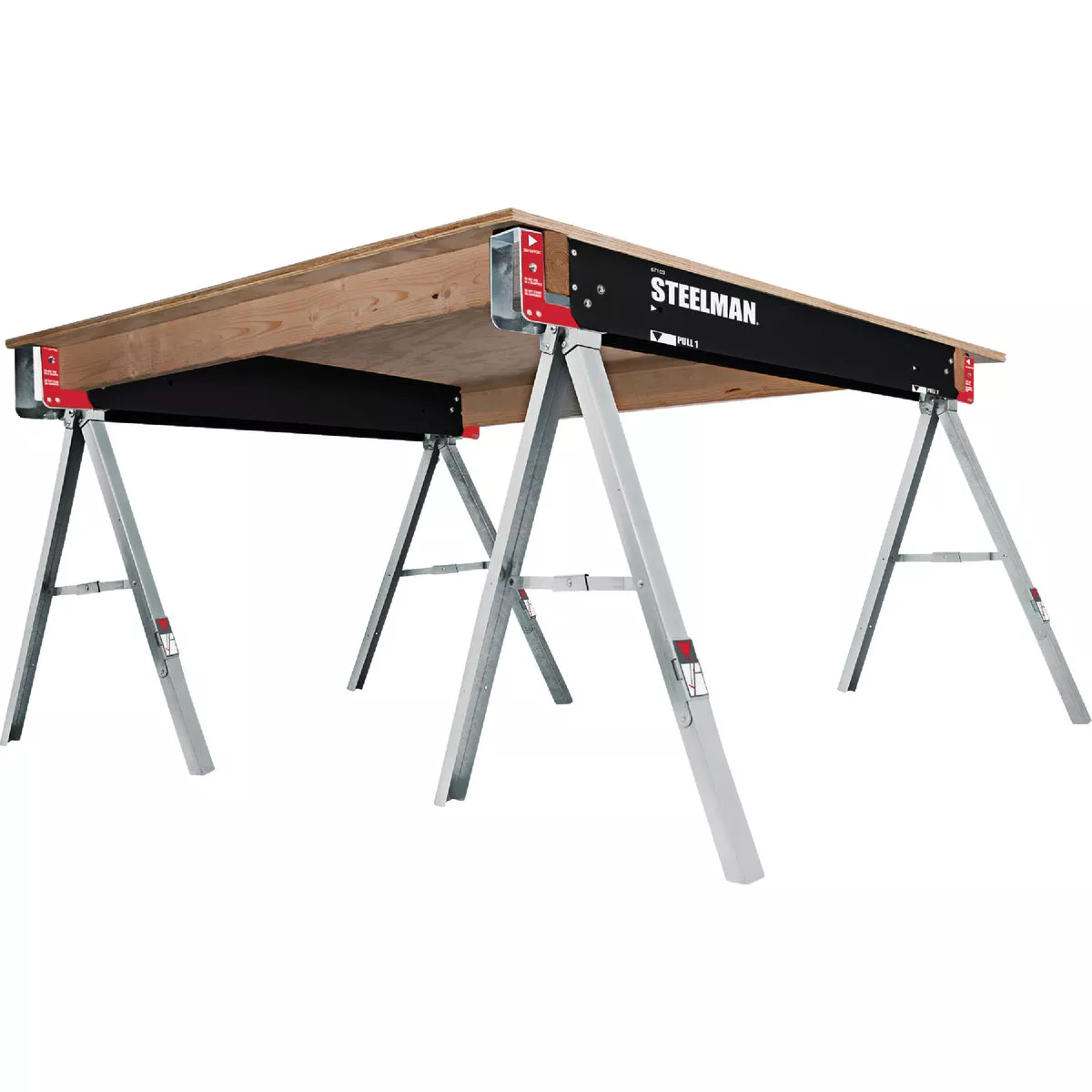 Steelman 47 In. Folding Sawhorse