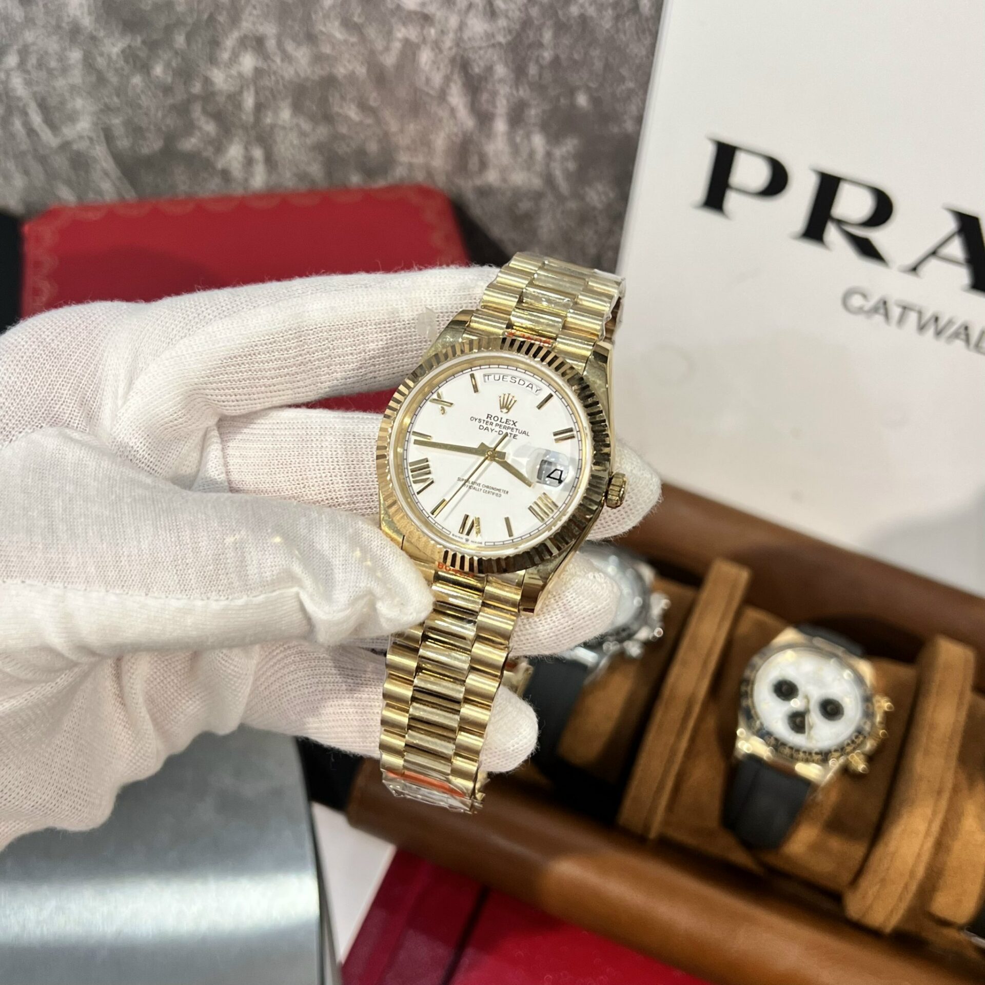 Rolex Replica 1:1 Watch Day-Date 228238 White Dial Factory GM V2 40mm - Top club