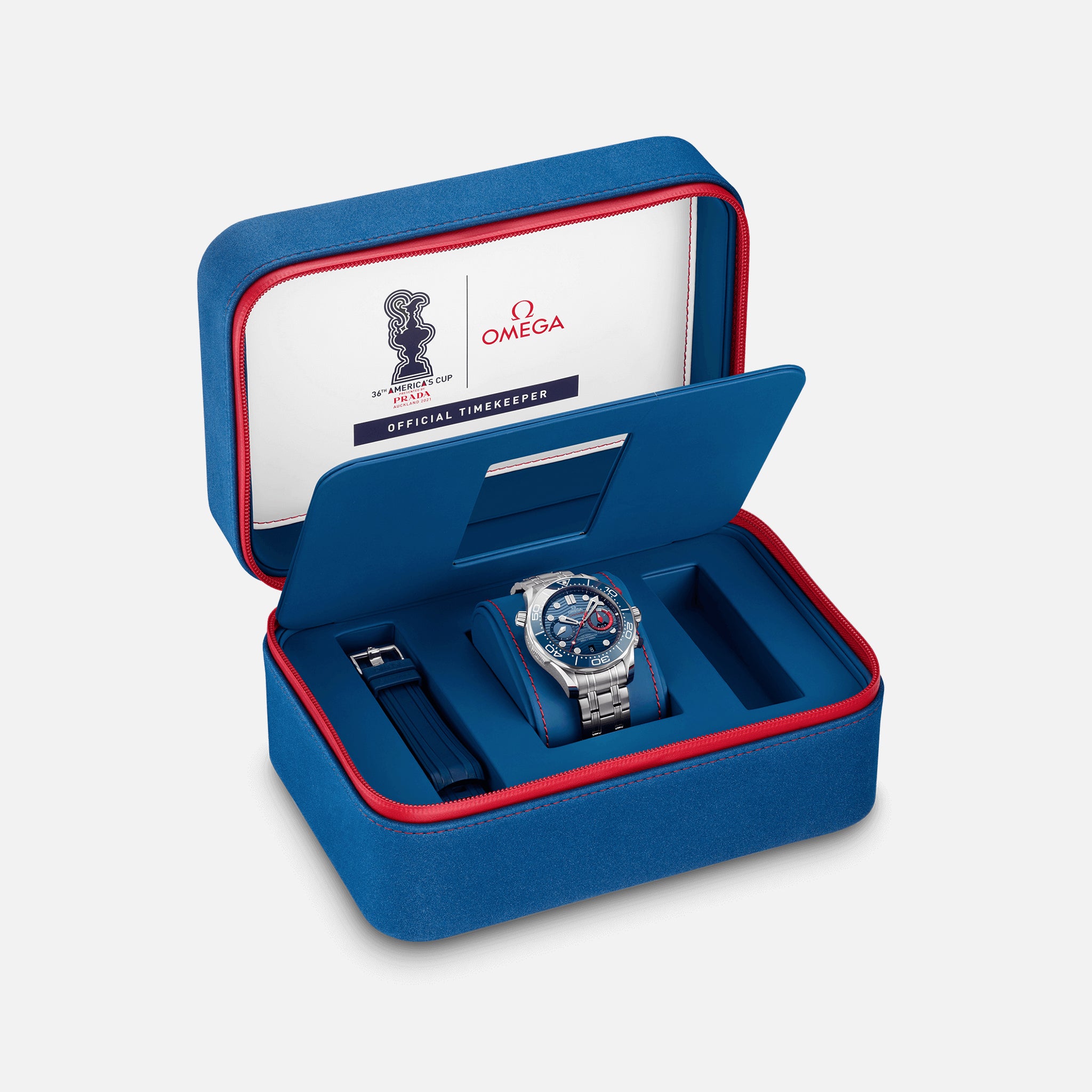 Seamaster Diver 300M Co-Axial Master Chronometer Chronograph 44mm America's Cup 2021(1:1 replica) - Elite Watch Atelier