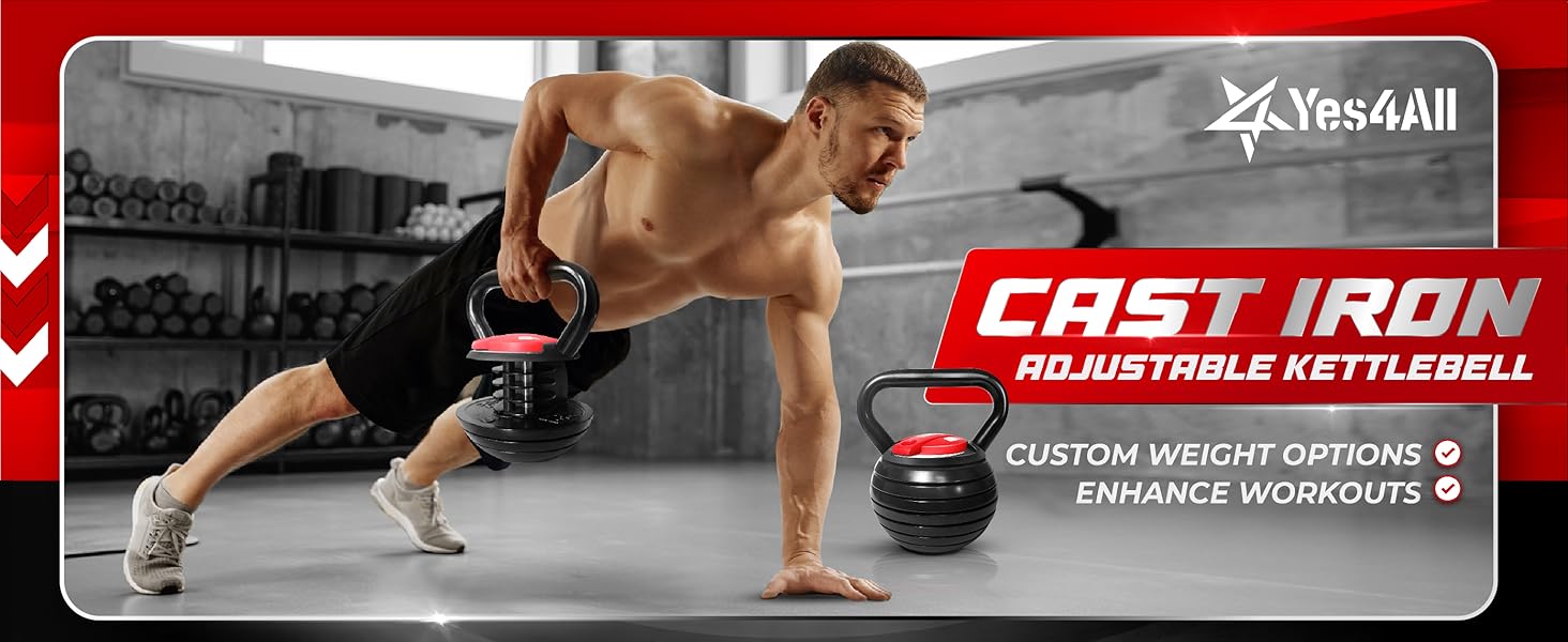 Modèle de kettlebell Kings ajustable pour des entraînements polyvalents.