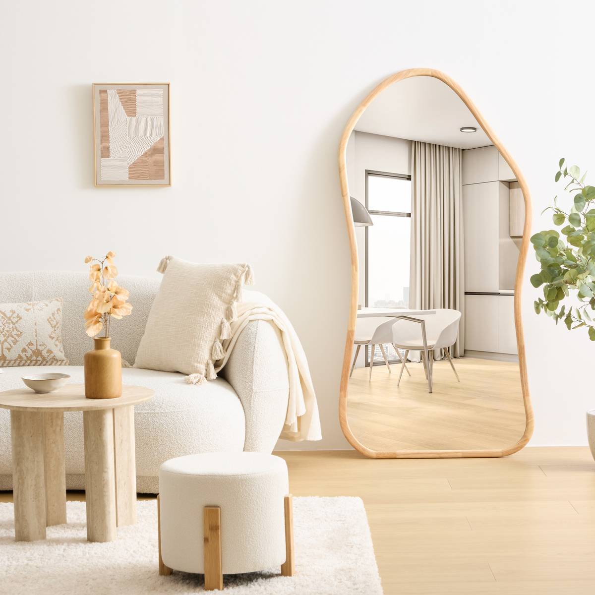 Mirror "Tamy" Beige, 150x74.5 cm