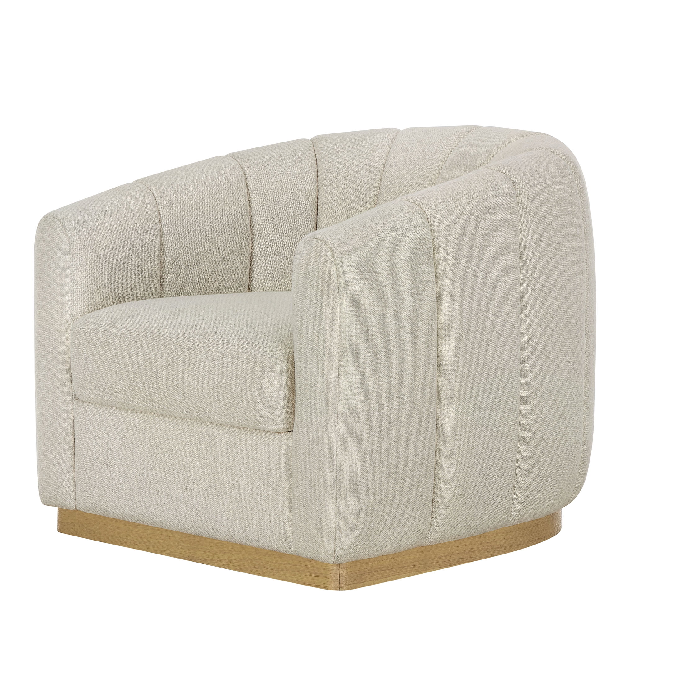 Better Homes & Gardens Lillian Accent Swivel Chair, Cream Linen - Image 12