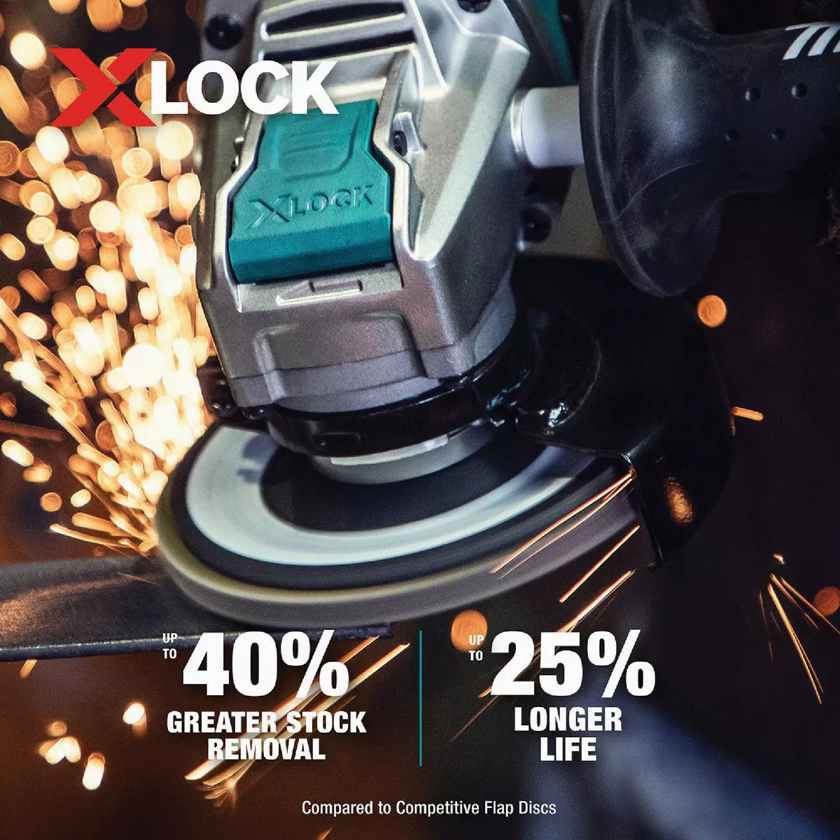 Makita X-LOCK 4-1/2 In. x 7/8 In. 80-Grit Type 27 Zirconia Angle Grinder Flap Disc