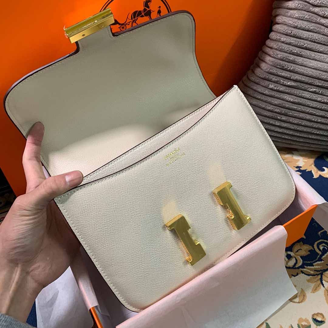 Replica Hermes Aaa-Constance Handbag 24Cm 19Cm Black/White/Pink1:1High-quality replica