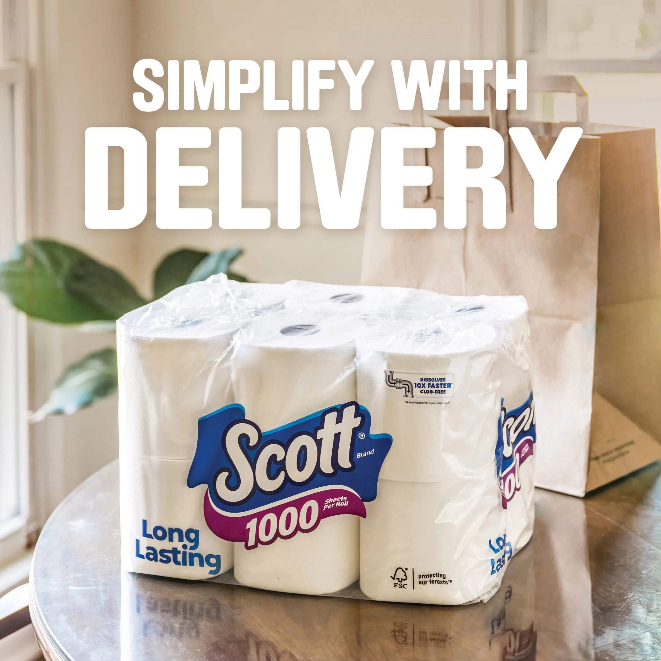 (3 pack) Scott 1000 Toilet Paper, 36 Rolls, 1,000 Sheets per Roll - Image 9