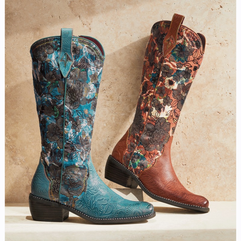 Spring Step Women's Rodeoqueen-Viv Boot - MIDNIGHT VELVET CATALOG