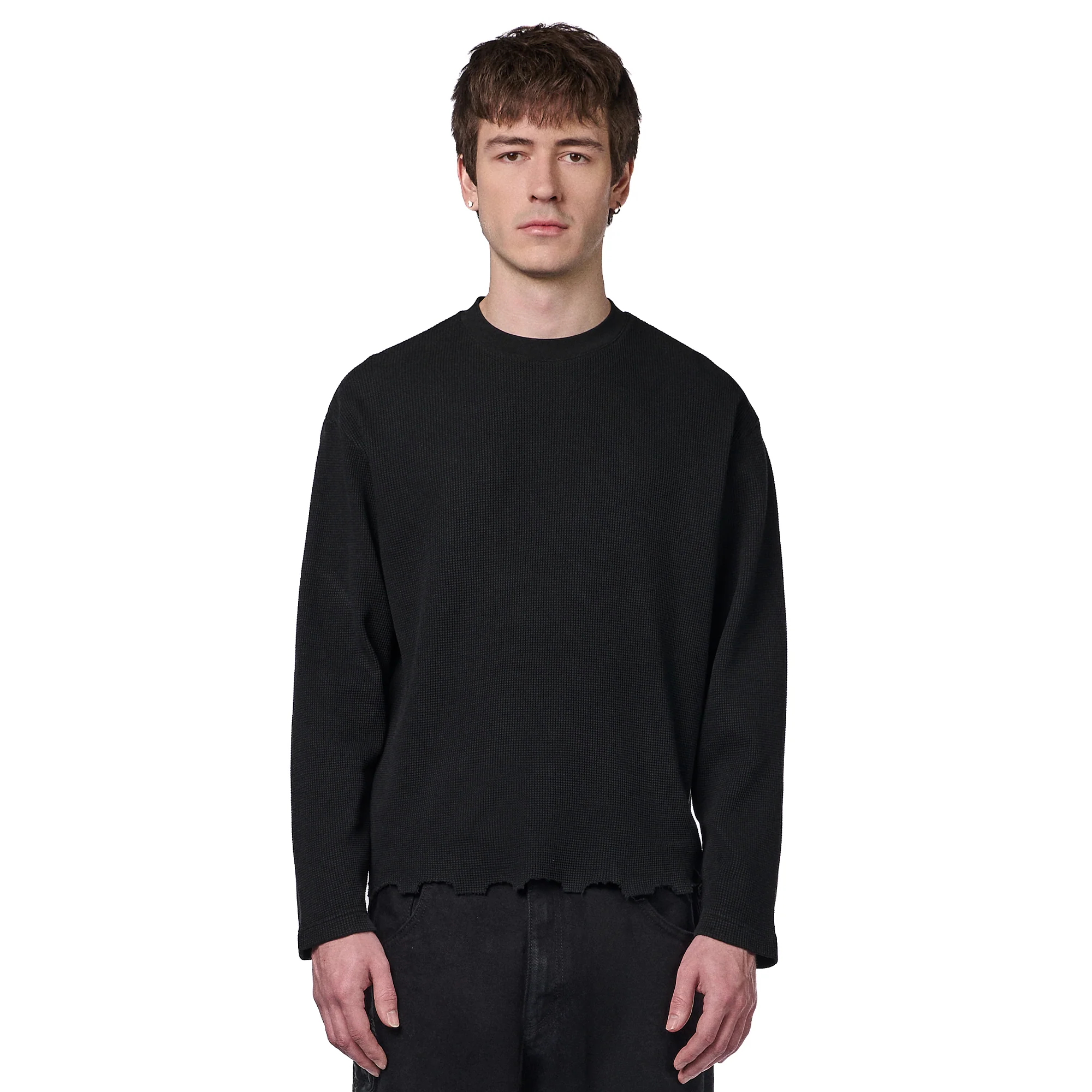 "hellboy" waffle Longsleeve black