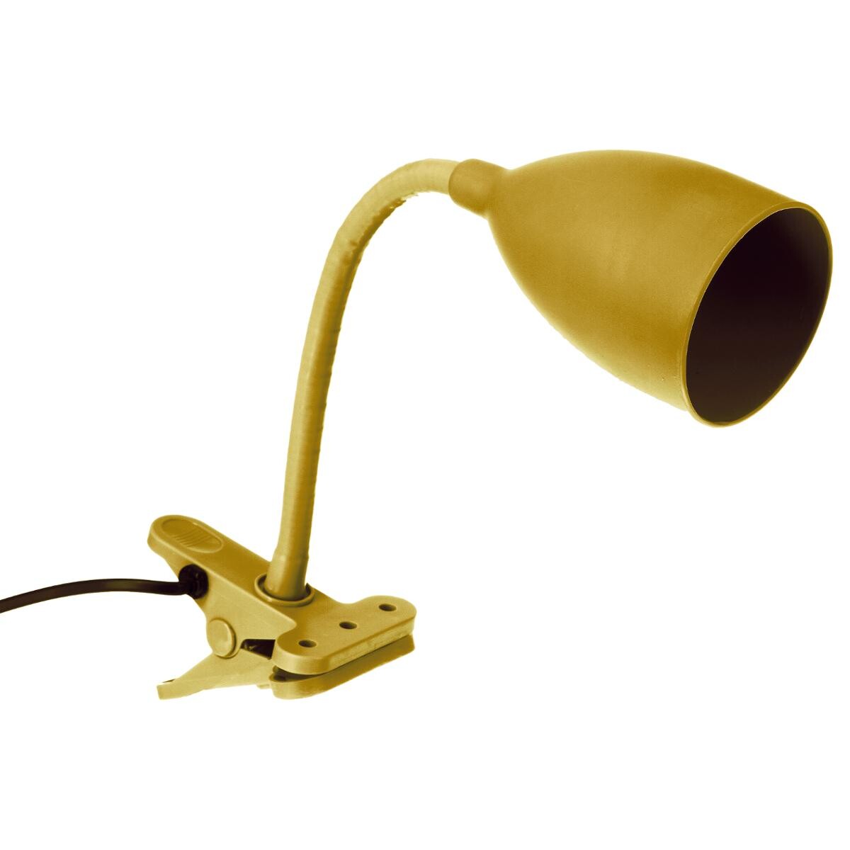 Clamp lamp "Sily" Mustard yellow, H.43 cm