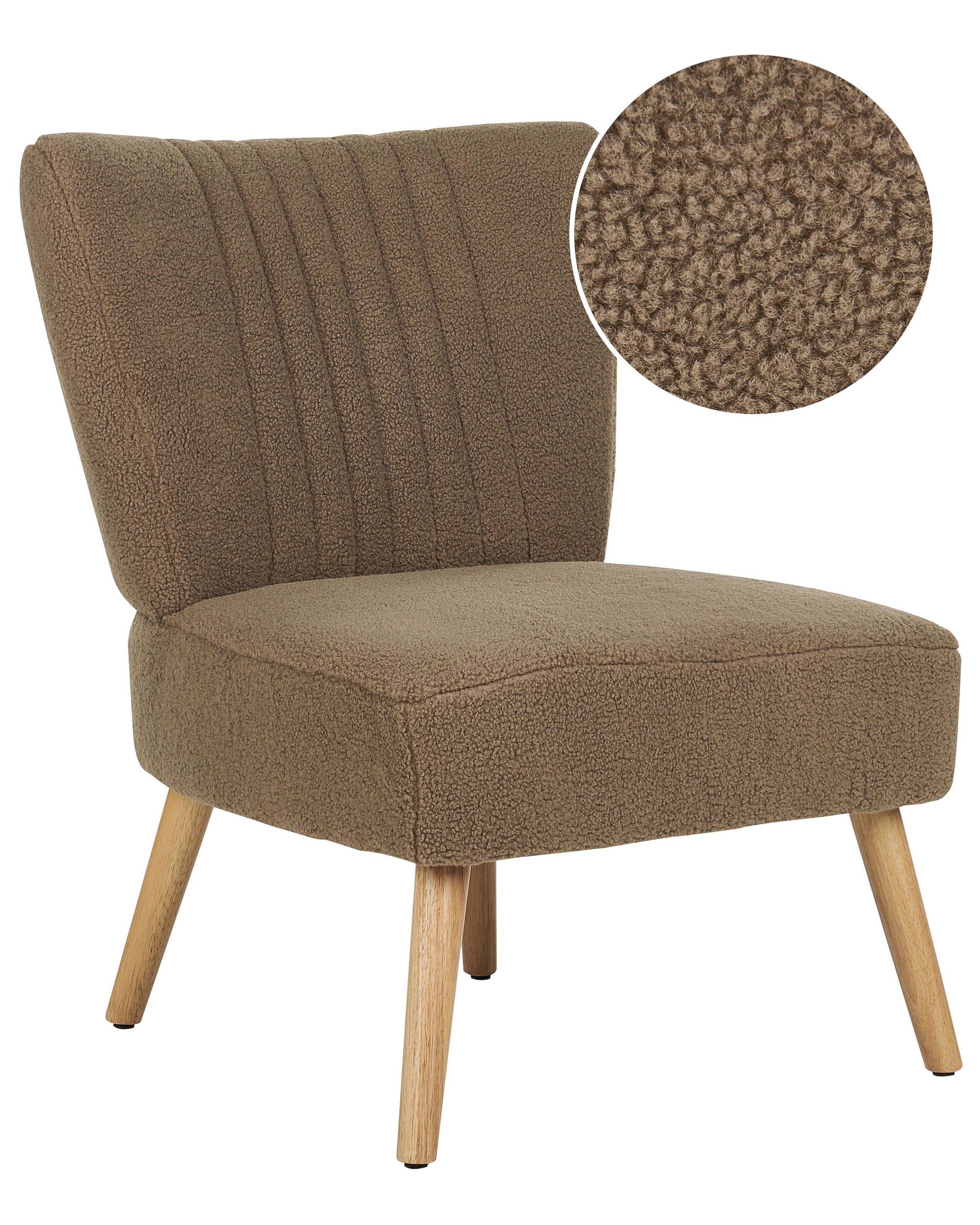 Armchair VAASA Boucle Brown