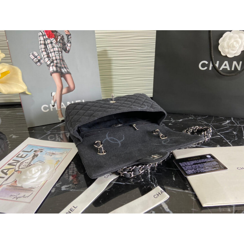 Replica Chanel Denim Classic Flap Medium Bag As20711:1High-quality replica