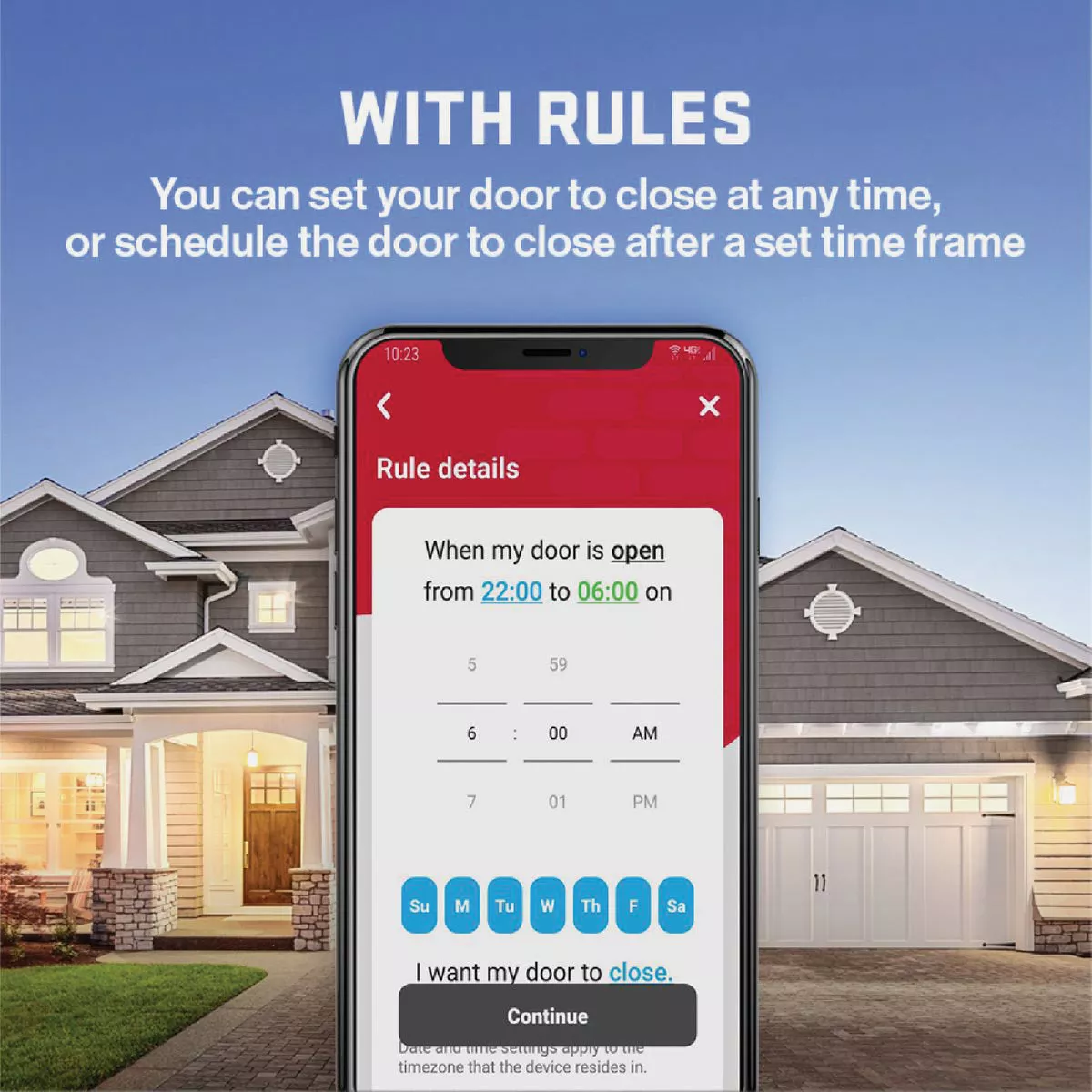 Genie 3/4 HP Smartphone-Controlled Garage Door Opener