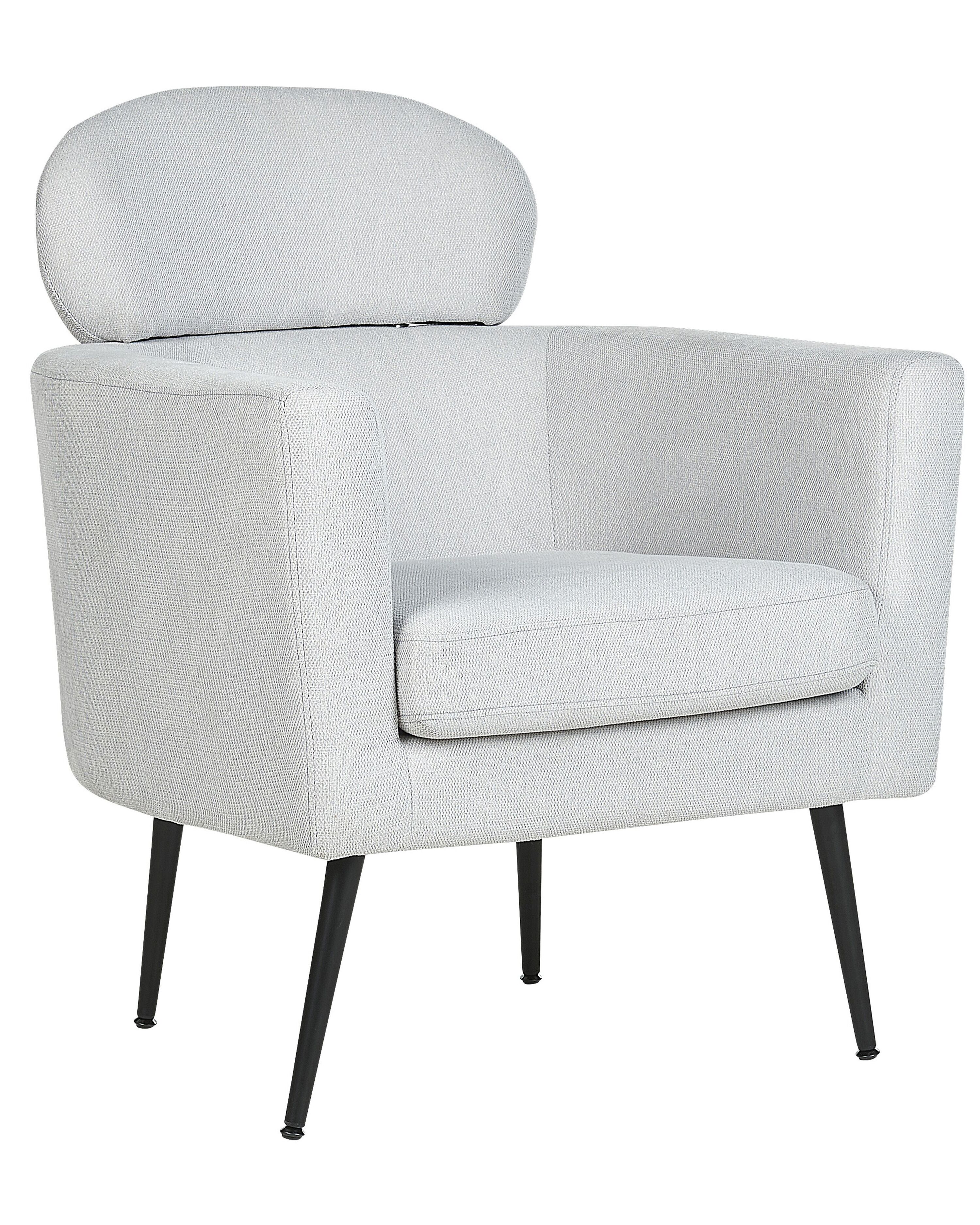 Armchair SOBY Fabric Light Grey
