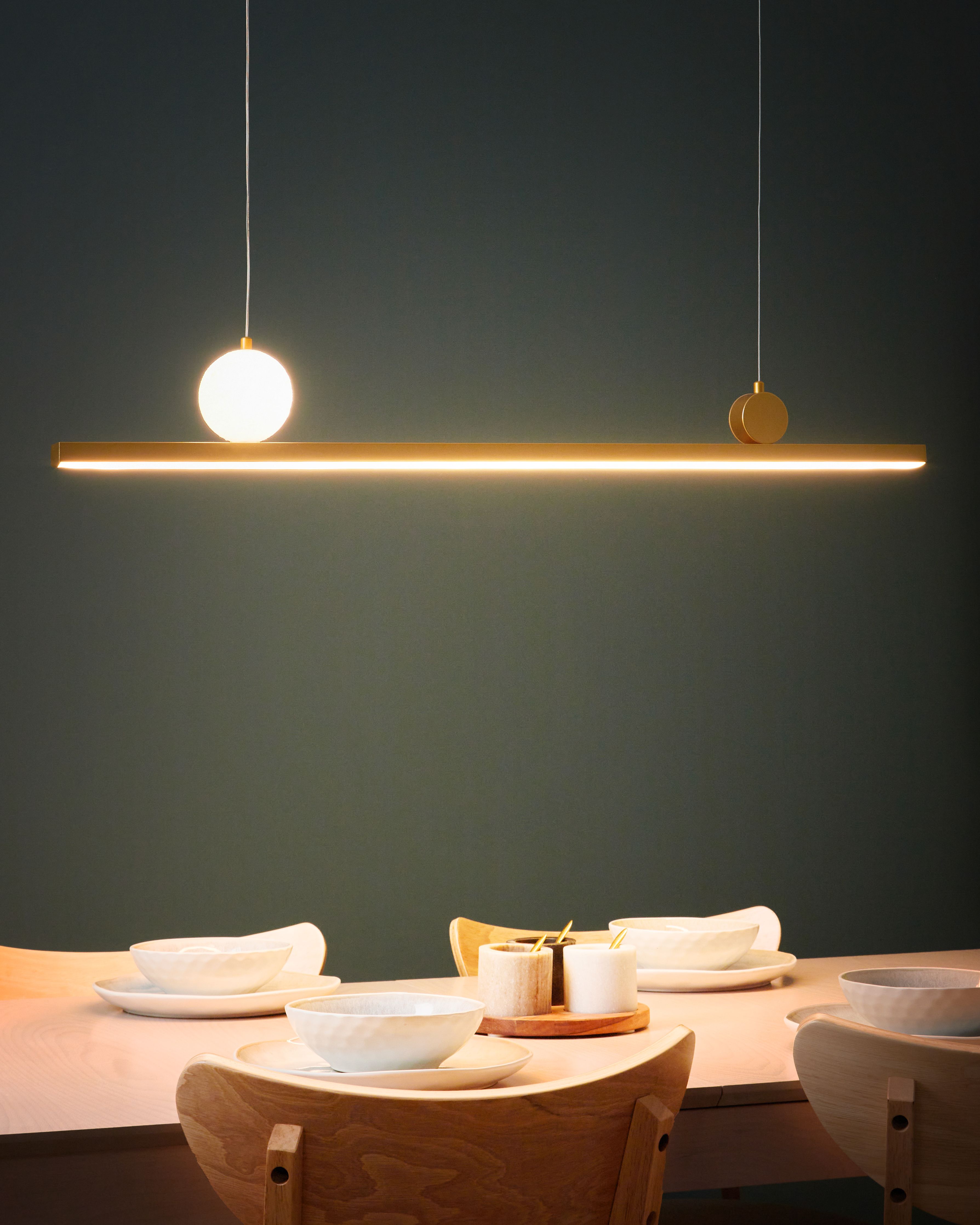 LED Pendant Lamp ALWAND Metal Gold