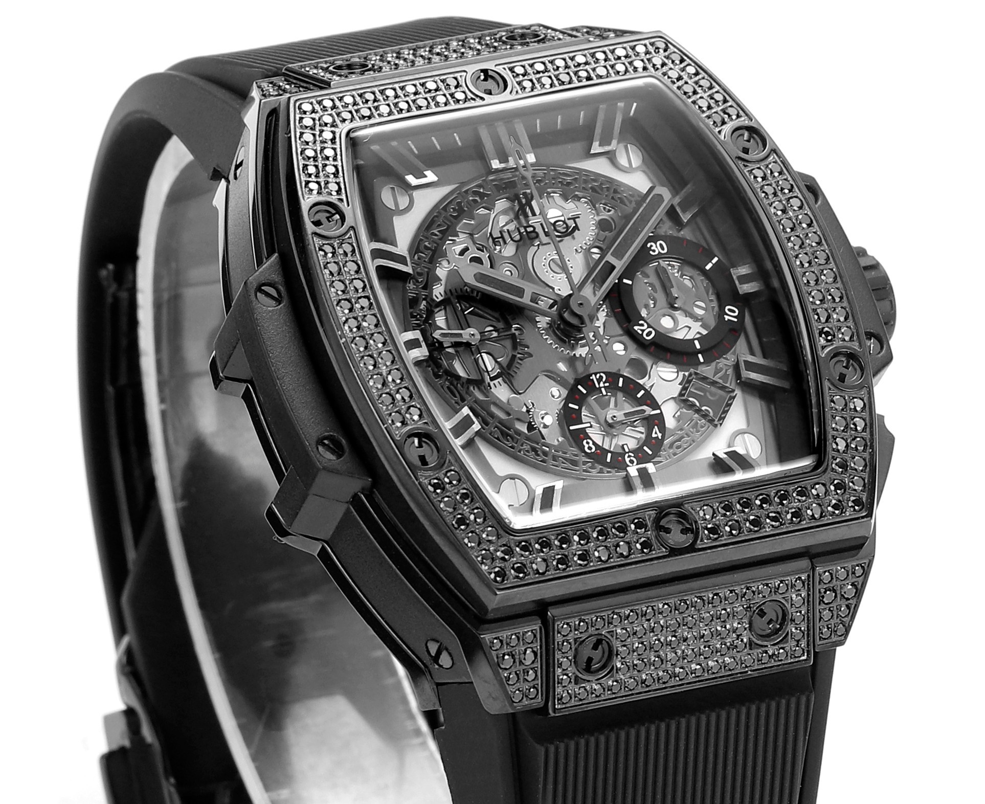 Hublot SPIRIT OF BIG BANG Chronograph, 45 mm Textured rubber strap(1:1 replica) - Top club