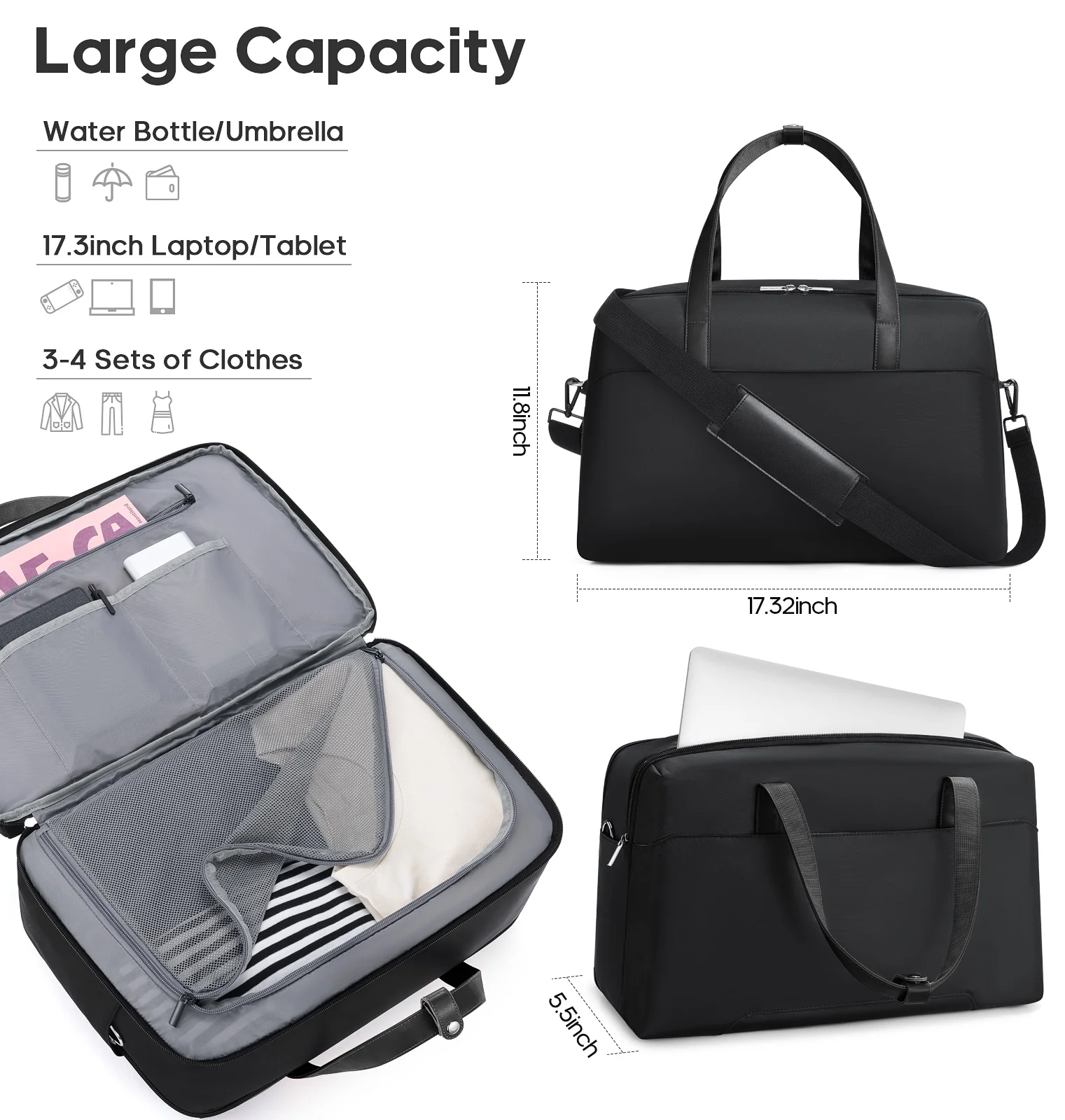 MIUSSE Luggage Sets 3 Piece, 20 Inch Carry On Luggage with Wheels, 100% PC Hardshell Suitcase with TSA Lock, Carry On Suitcases Airline Approved With Travel Backpack for Men Women - Image 50