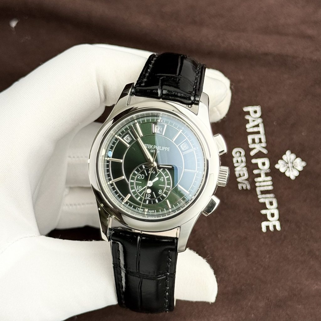 Patek Philippe Replica Watch Complications 5905G Dial Green 42mm - Elite Watch Atelier