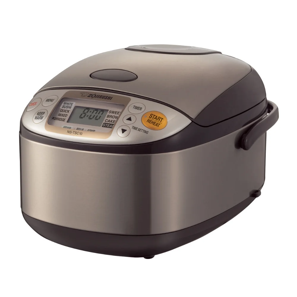Zojirushi Micom Rice Cooker and Warmer (5.5-Cup/ Stainless Brown) with Bowl and Spoon - Image 5