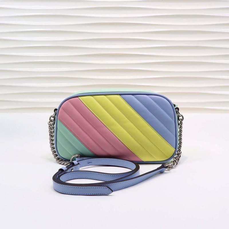 Replica Gucci Gg Marmont Small Shoulder Bag In Pastel And Rainbow 4476321:1High-quality replica