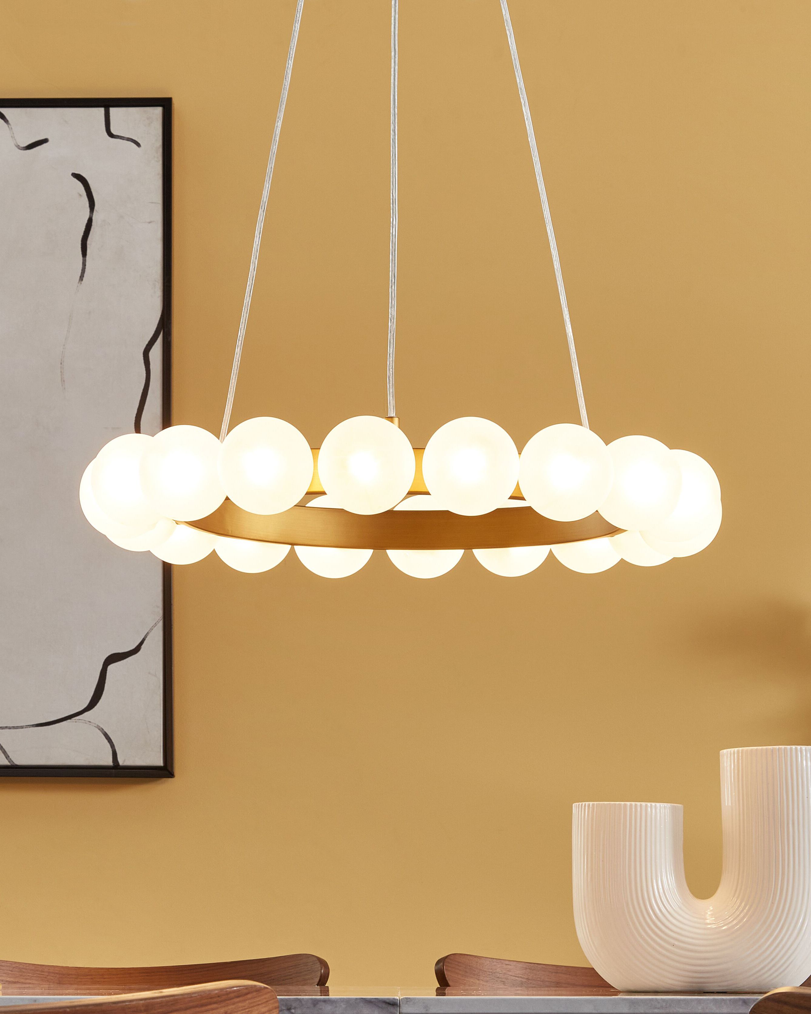 Pendant Lamp GEORGES Metal Gold