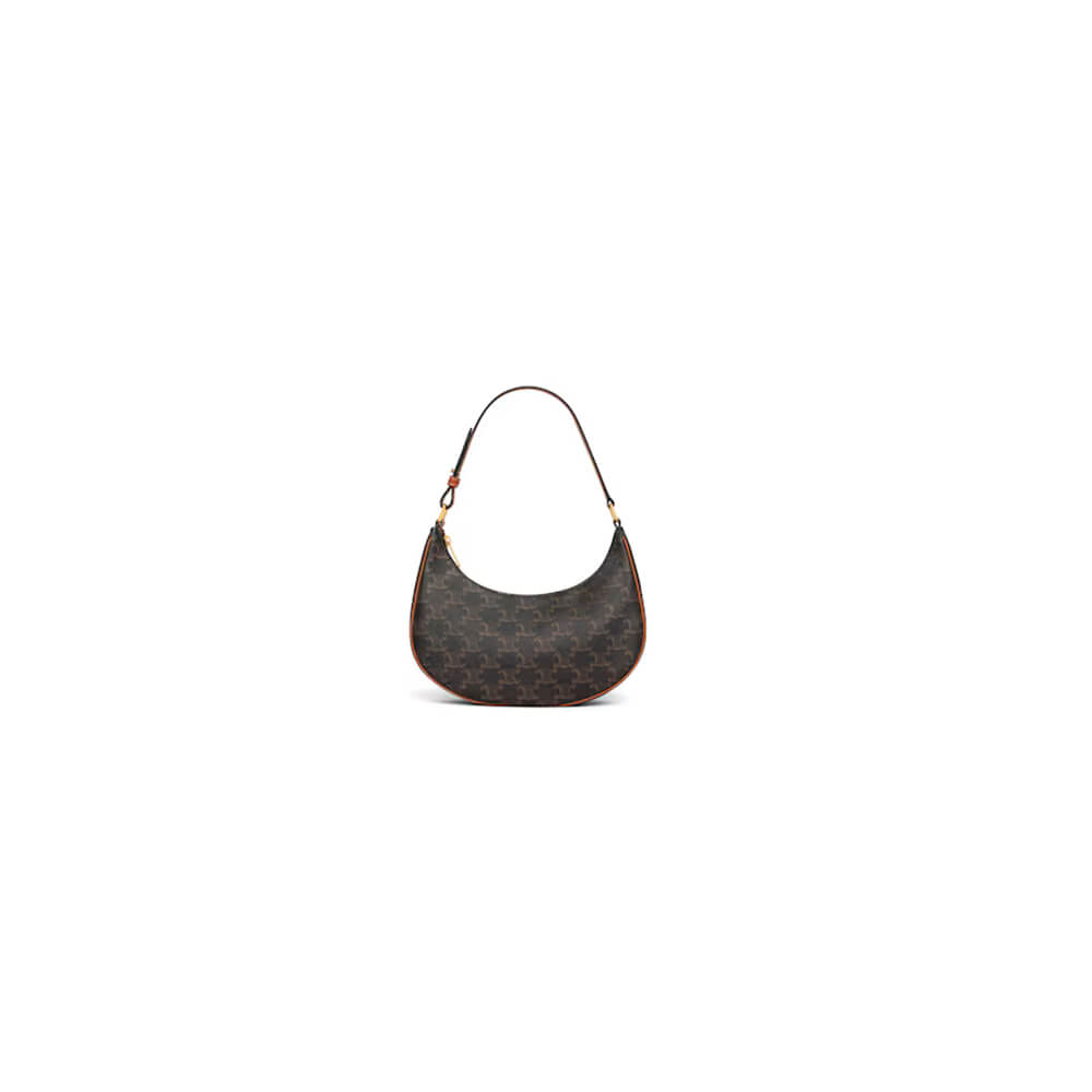 CELINE Ava Bag IN Triomphe Canvas and calfskin(HIGH-END GRADE)1:1High-quality replica