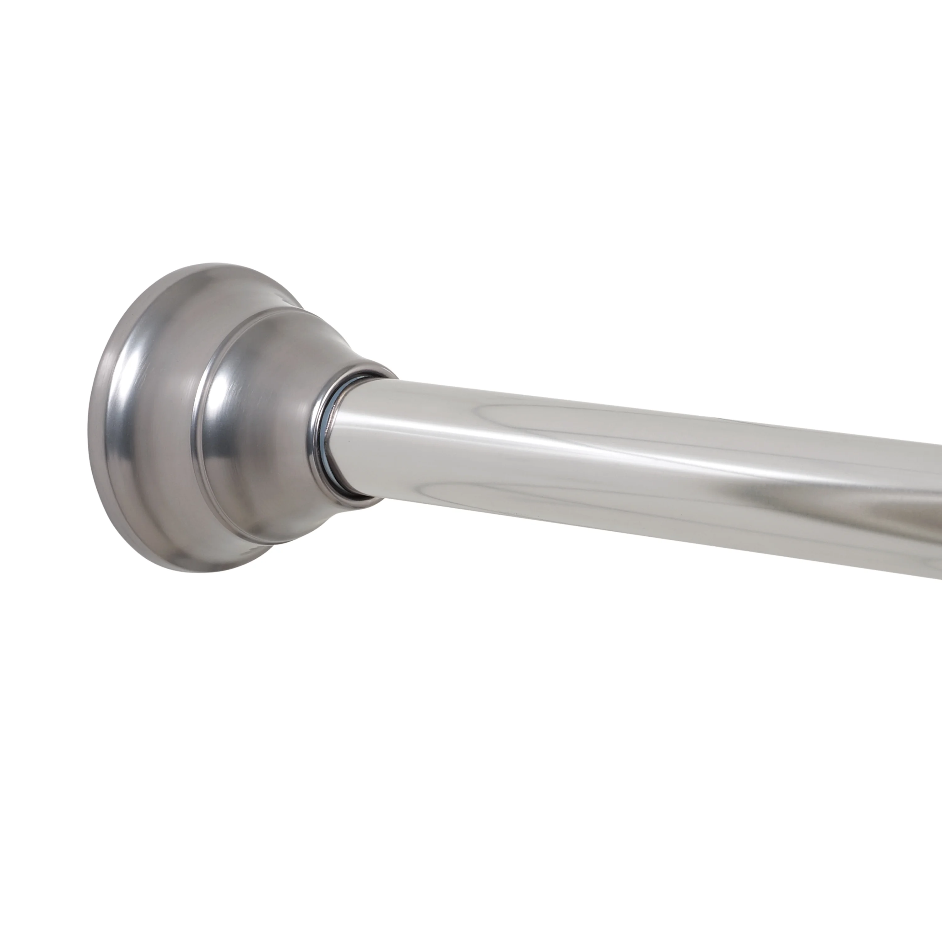 (4 pack) Better Homes & Gardens Wave Finial No Rust 43a?? to 72a?? Adjustable Tension Shower Curtain Rod, Nickel