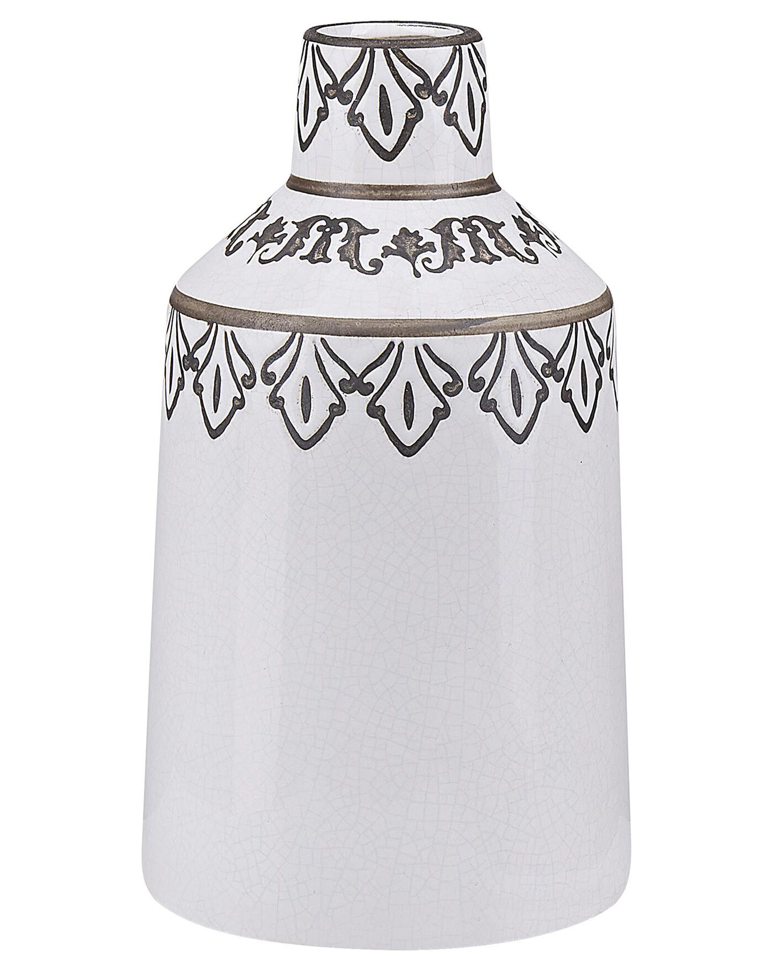 Flower Vase AMISOS Stoneware 25 cm White