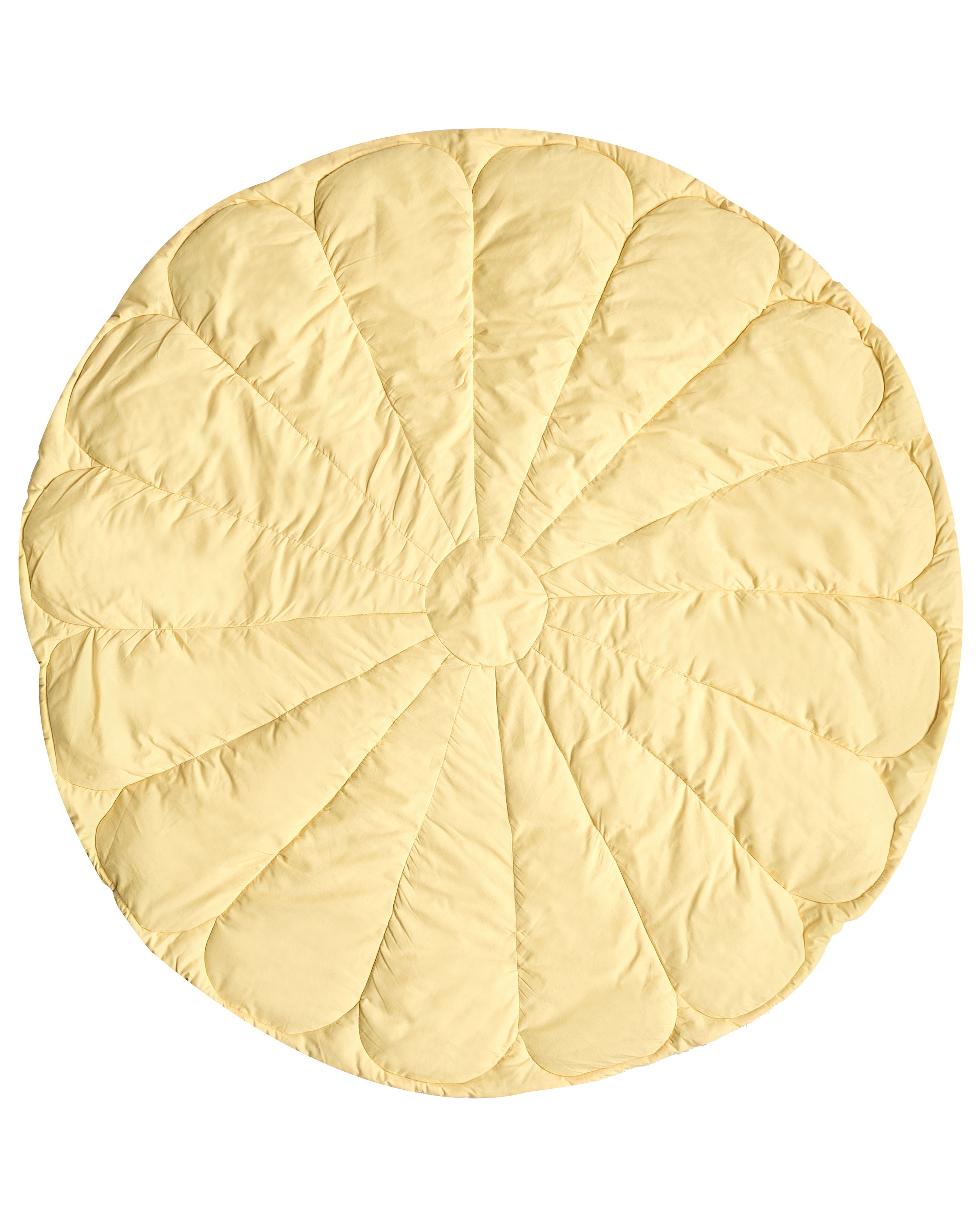 Kids Playmat ELIZJUM 110 x 110 cm Cotton Yellow