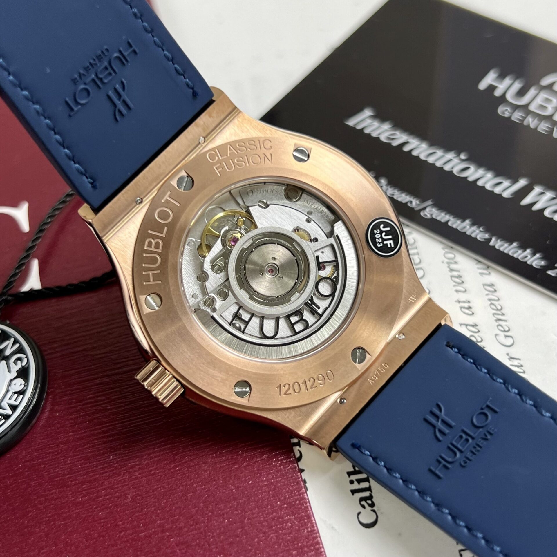 Hublot Replica Watch Classic Fusion King Gold Blue Dial JJF Factory 42mm - Top club