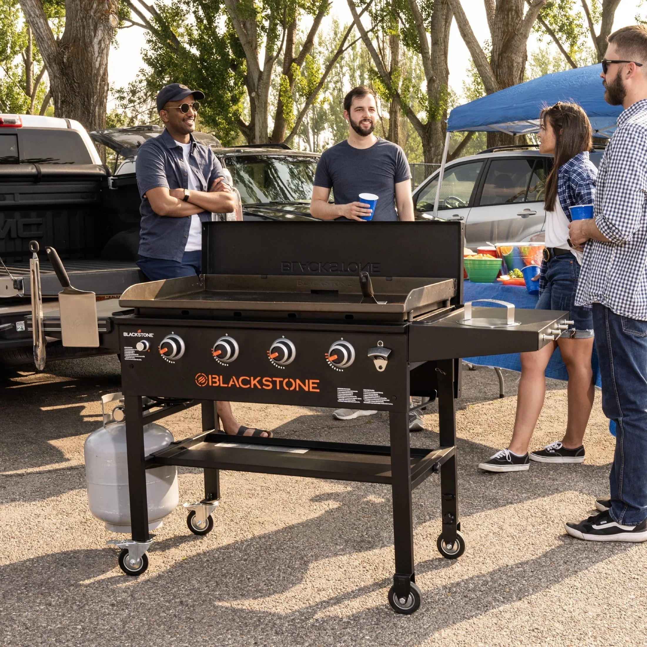 Blackstone Original 4-Burner 36in Propane Omnivore Griddle With Hard Cover - 2177 - Image 2 Blackstone Original 4-Burner 36in Propane Omnivore Griddle With Hard Cover - 2177 - Image 2