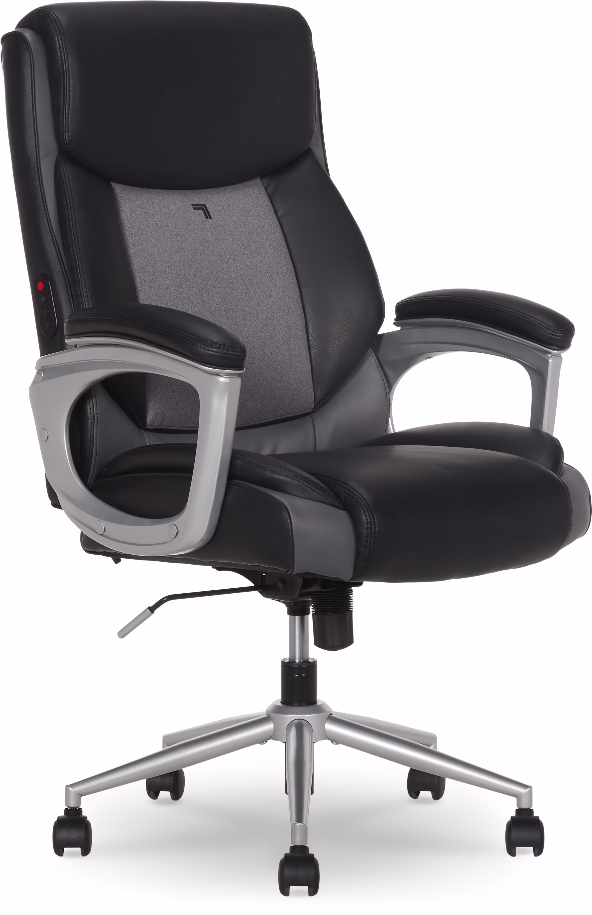 Sharper Image S-120 Massage and Heat Office Chair, Gray/White - Image 3
