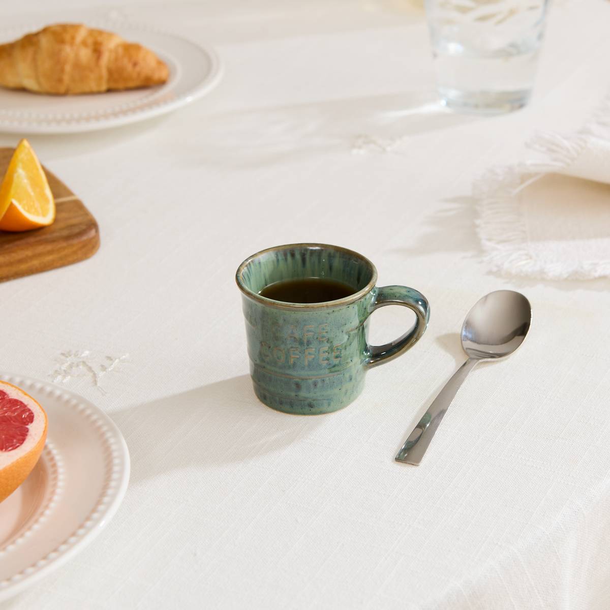 Espresso cup "Cafe" 80 ml, earthenware, emerald green