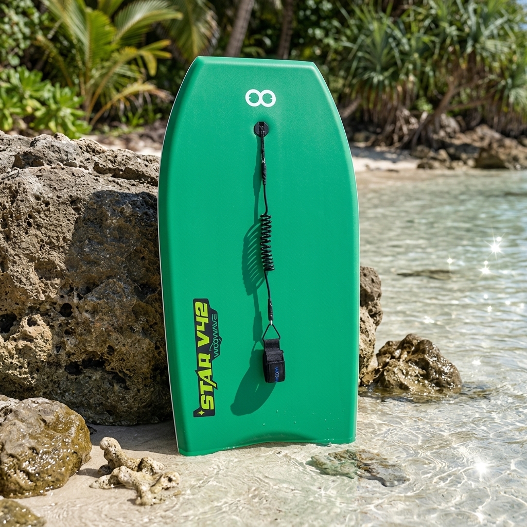 IXPE Surface HDPE Slick Bodyboard with Leash