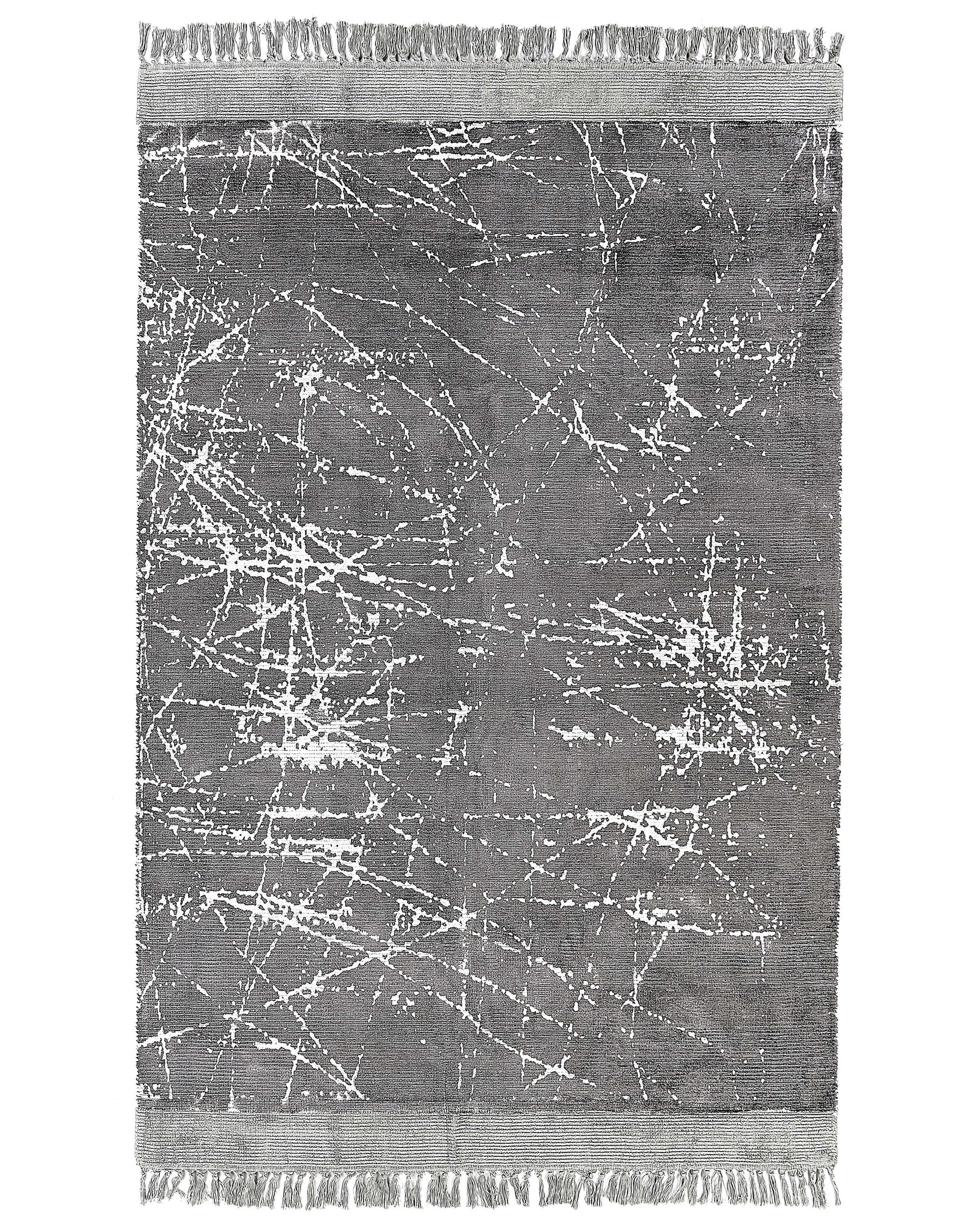 Rug HANLI Grey 160 x 230 cm Viscose