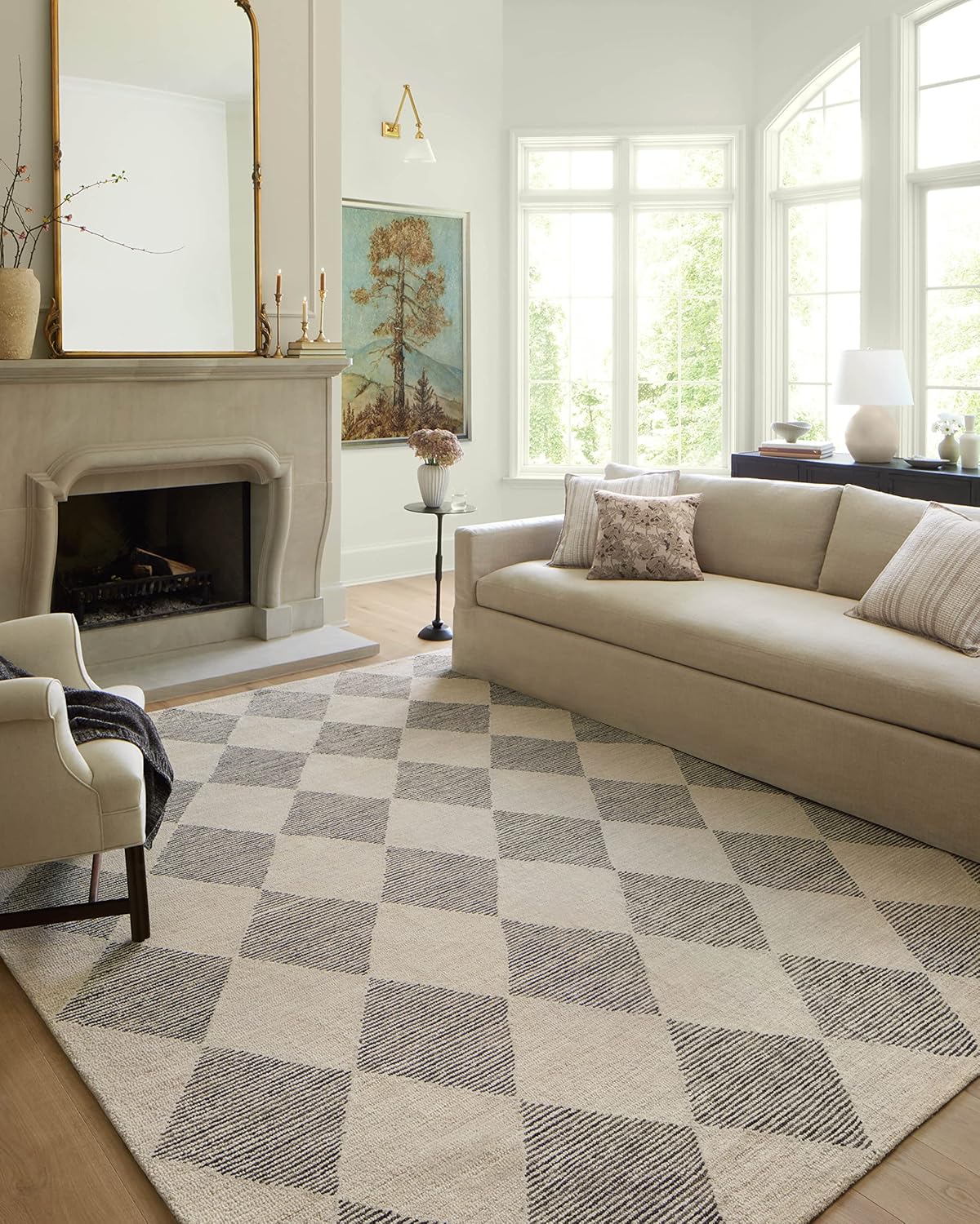 Loloi Chris Loves Julia Francis Collection FRA-01 Beige/Charcoal 5'-0