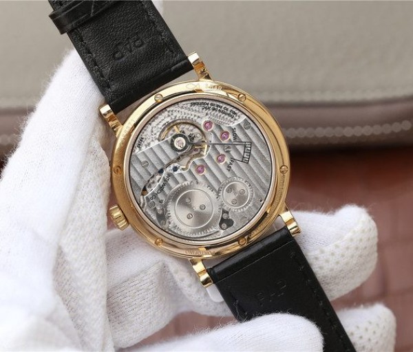 Replica IWC Vintage IW544803 White Dial YG Black Leather Strap - Top club