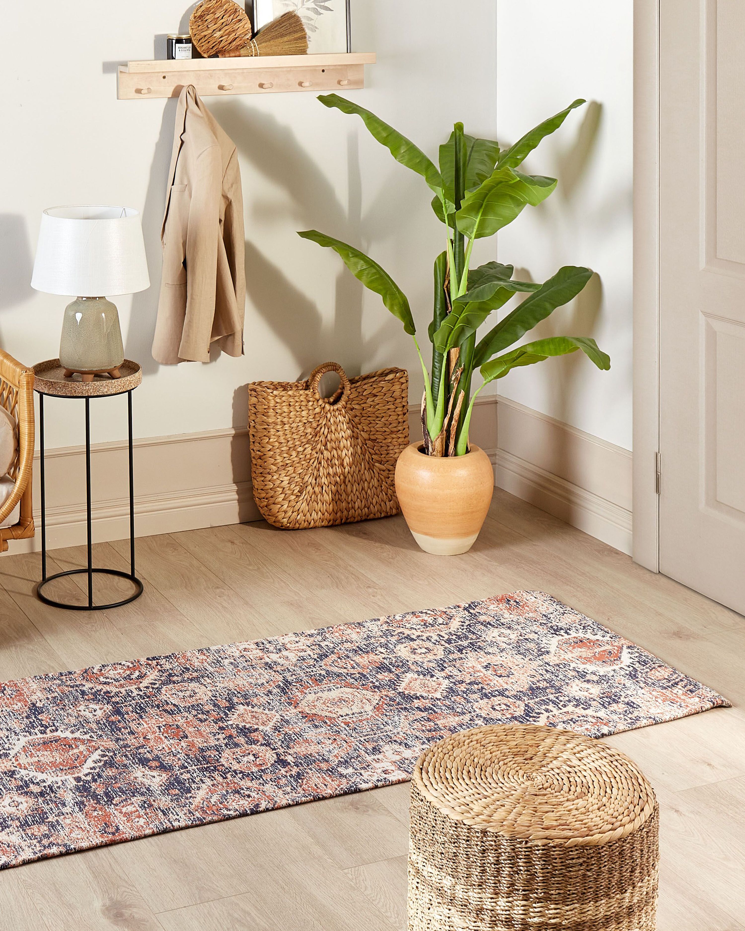 Rug KURIN Blue 80 x 300 cm Cotton