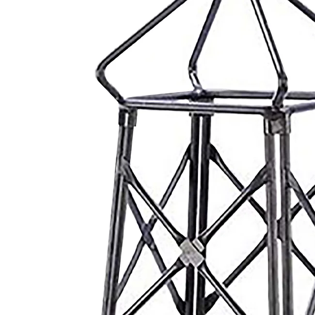 Achla Designs Lattice Obelisk Garden Trellis, 67 Inch Tall, Graphite Powder Coat Finish - Image 5