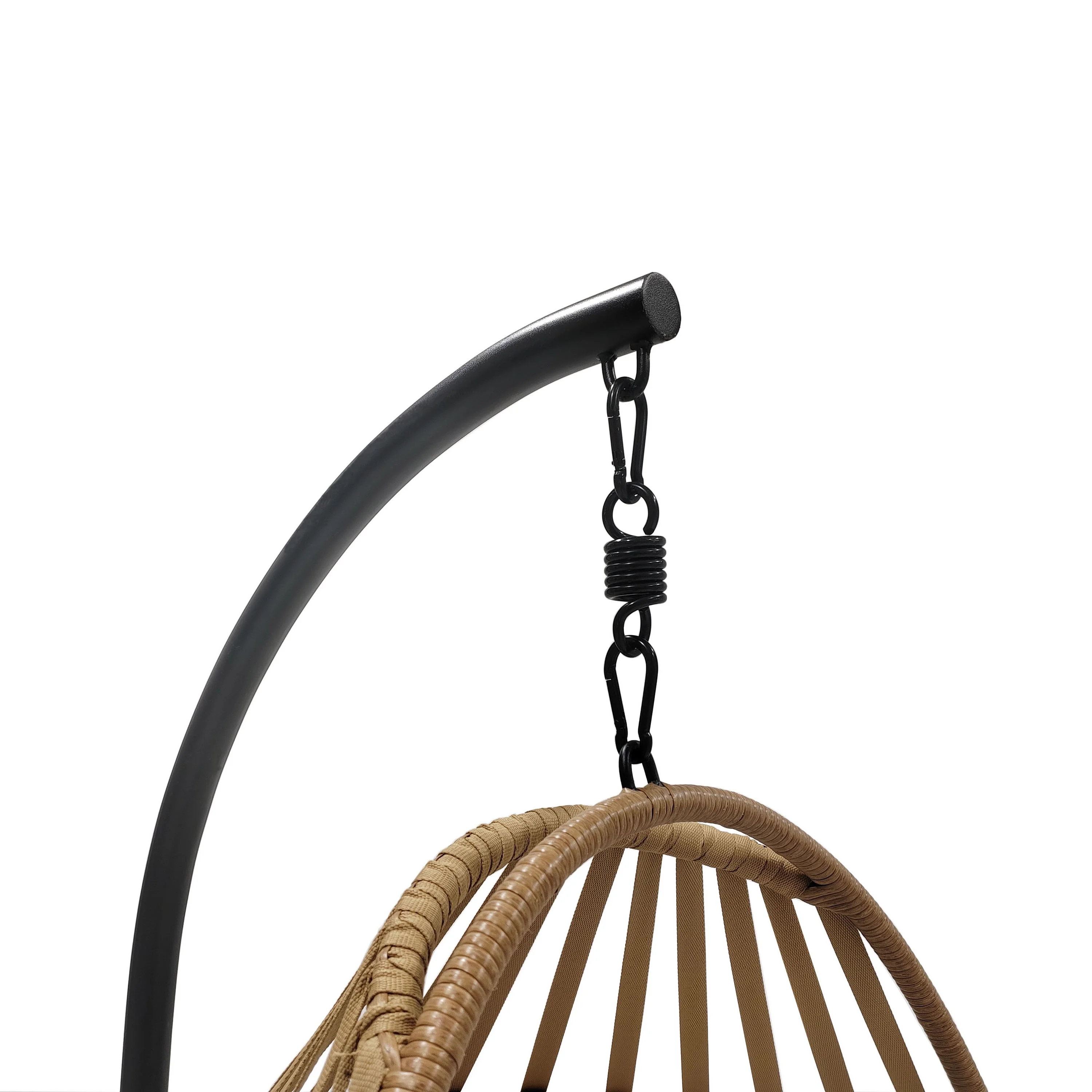 Mainstays Outdoor Wicker Patio Hanging Egg Chair, Gray - Image 21