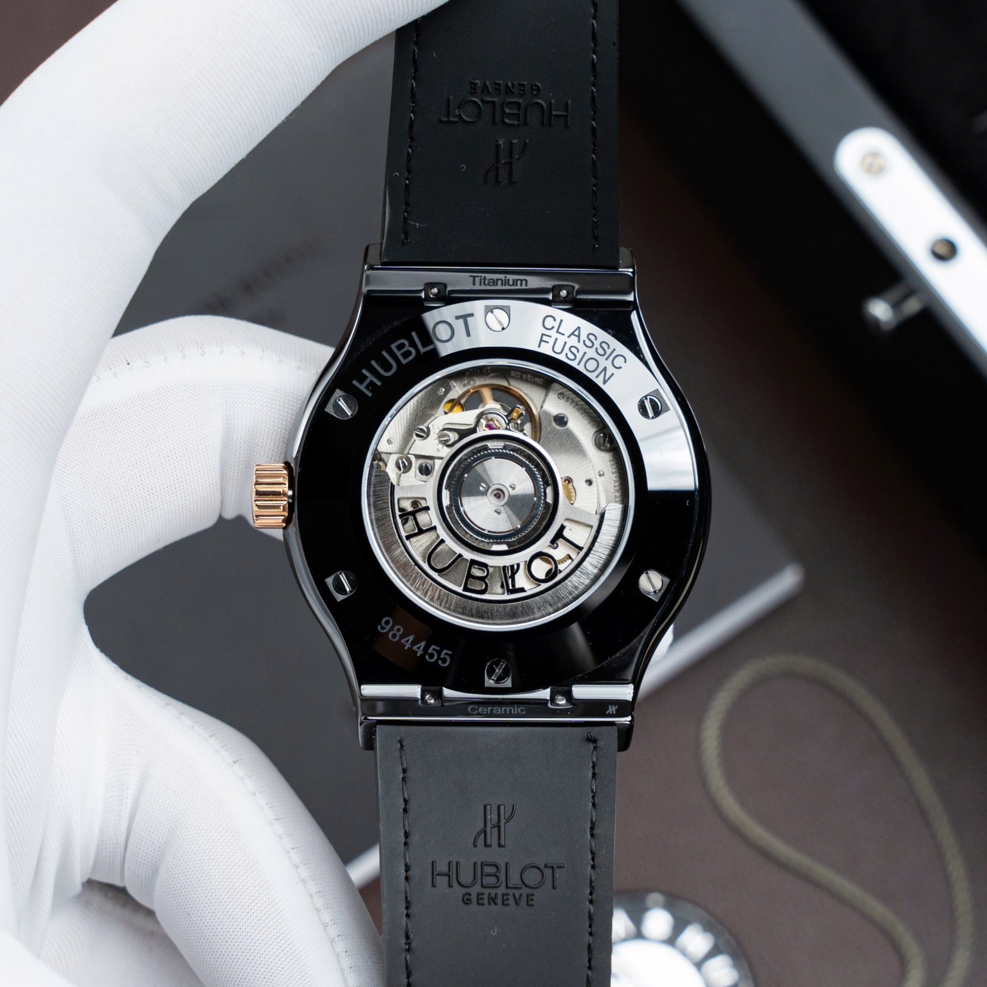 Hublot Classic Fusion Ceramic King Gold Replica Watch Movement SW300 Swiss Made 42mm - Top club