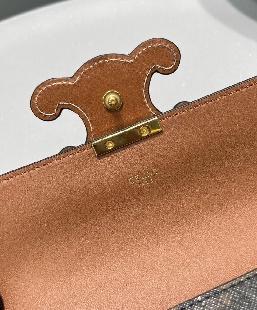 Celine Chain Shoulder Bag Cuir Triomphe 199242 Henna1:1High-quality replica