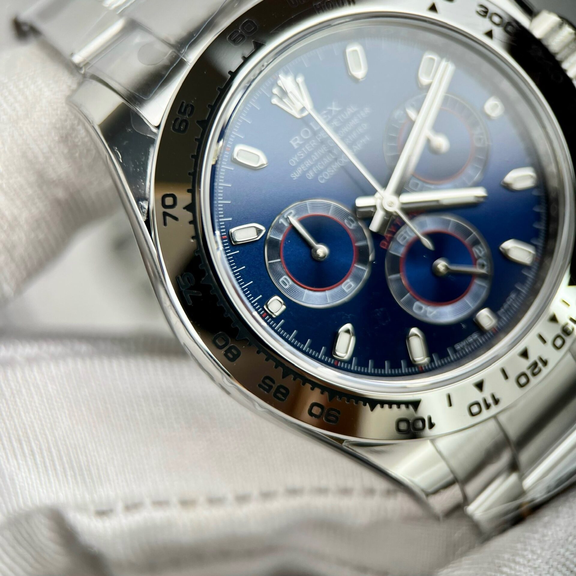 Rolex Replica 1:1 Watch Cosmograph Daytona 116509 Blue Dial 40mm - Elite Watch Atelier