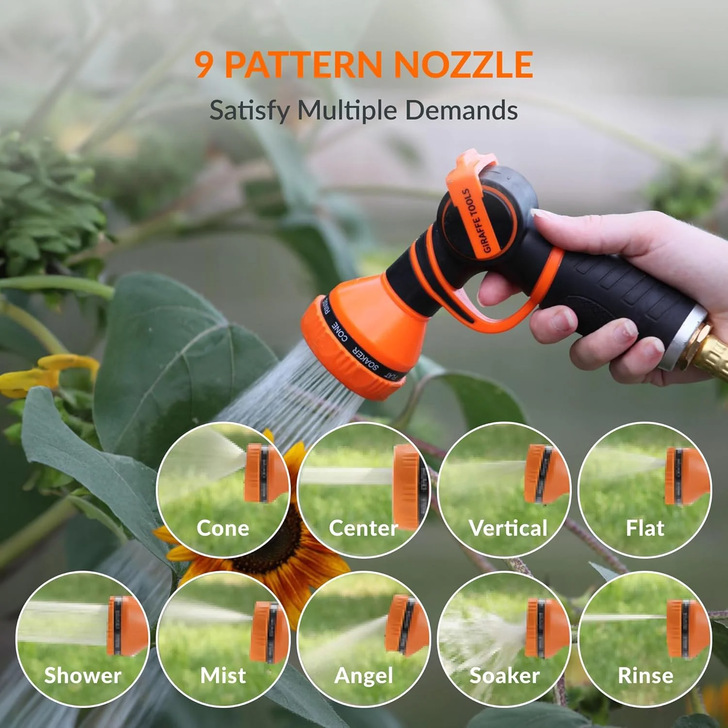 Giraffe Tools Retractable Garden Hose Reel with 1/2in-100ft Water Hose, Plastic Bracket, Wall Mounted, Dark Grey - Image 66