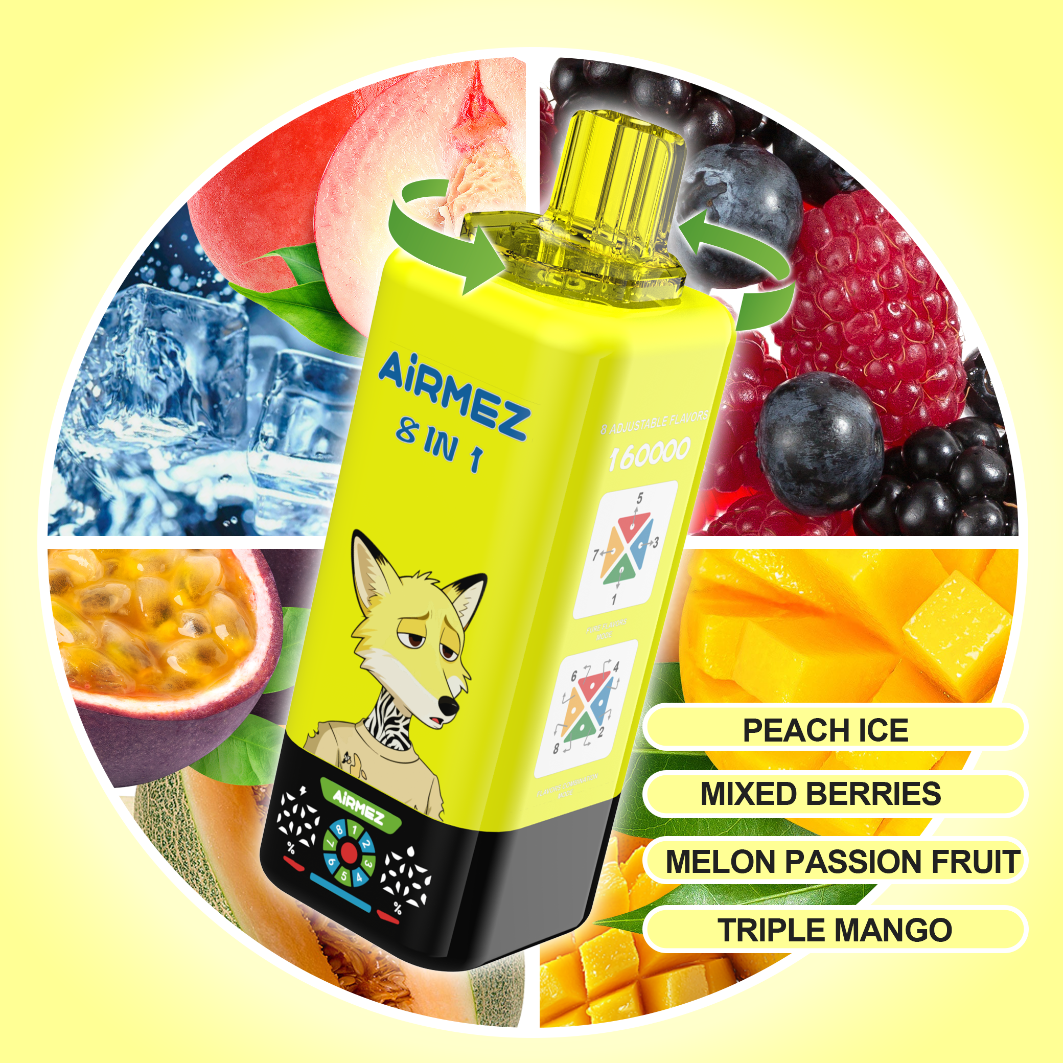 Airmez FOX 8-in-1 160000 Puffs