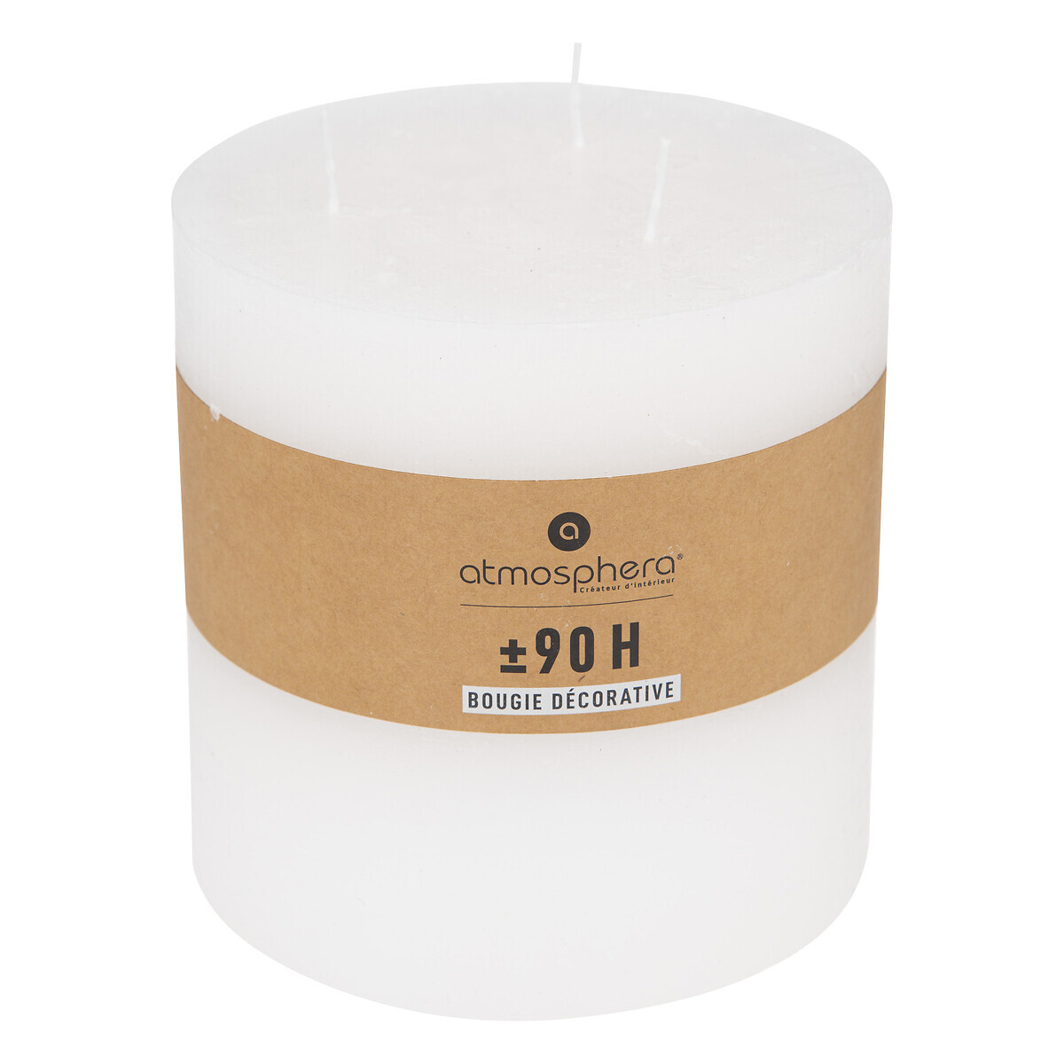 Rustic candle 3 wicks White, 1.9kg